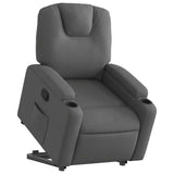 Fauteuil inclinable Gris foncé Tissu