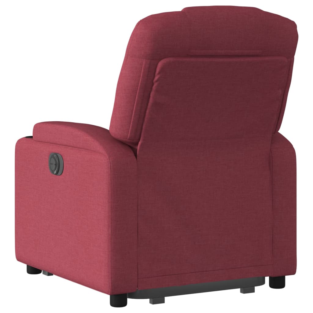 Fauteuil inclinable rouge bordeaux tissu