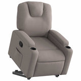 Fauteuil inclinable taupe tissu