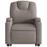 Fauteuil inclinable taupe tissu