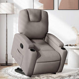 Fauteuil inclinable taupe tissu