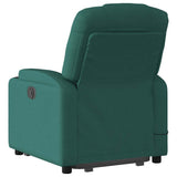 Fauteuil inclinable de massage Vert foncé Tissu