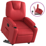 Fauteuil inclinable Rouge Similicuir