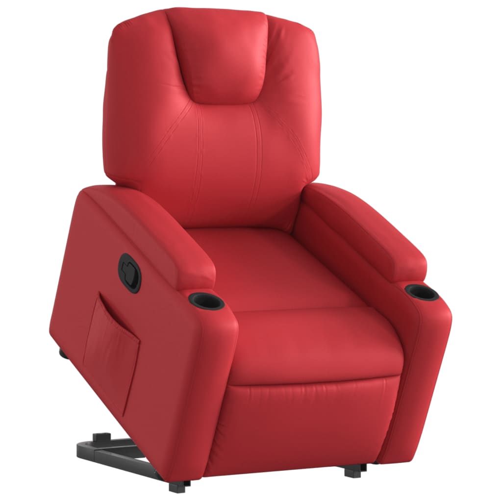 Fauteuil inclinable Rouge Similicuir