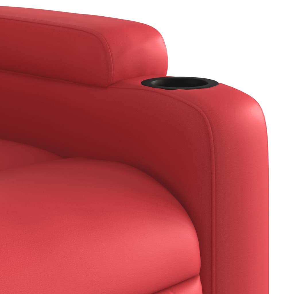 Fauteuil inclinable Rouge Similicuir