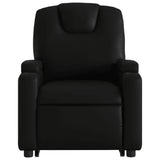 Fauteuil inclinable de massage Noir Similicuir