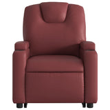 Fauteuil inclinable de massage Rouge bordeaux Similicuir