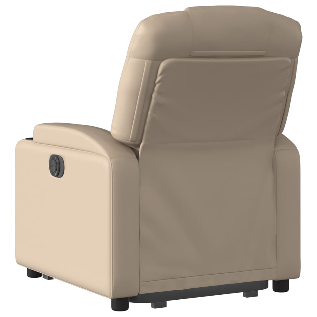 Fauteuil inclinable électrique cappuccino similicuir