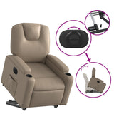 Fauteuil inclinable électrique cappuccino similicuir