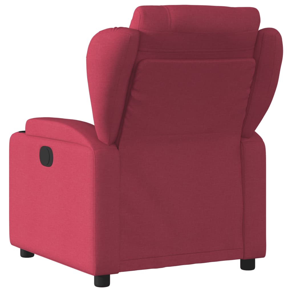 Fauteuil inclinable électrique Rouge bordeaux Tissu