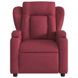 Fauteuil inclinable électrique Rouge bordeaux Tissu