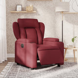 Fauteuil inclinable électrique Rouge bordeaux Tissu