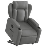 Fauteuil inclinable Gris foncé Tissu