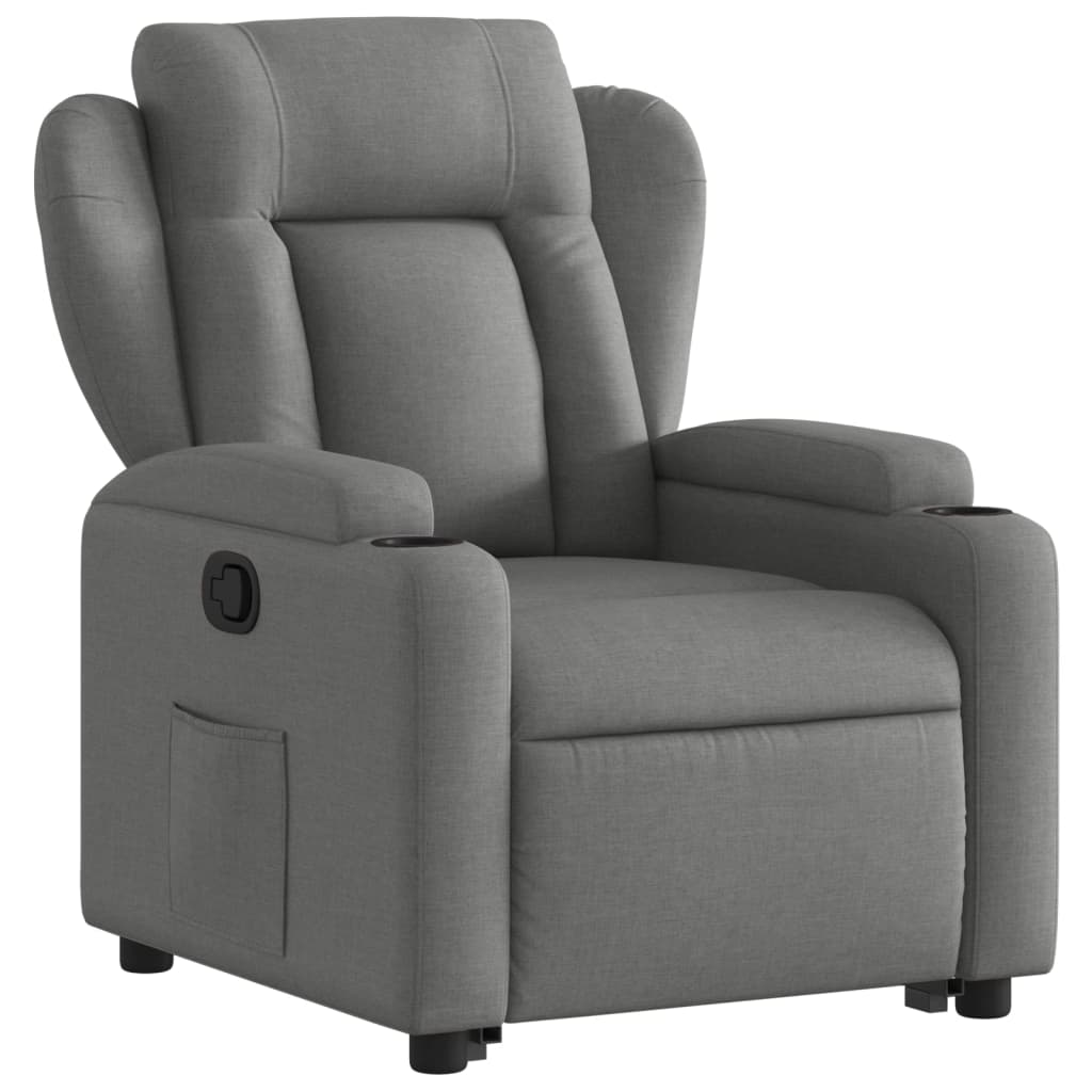 Fauteuil inclinable Gris foncé Tissu