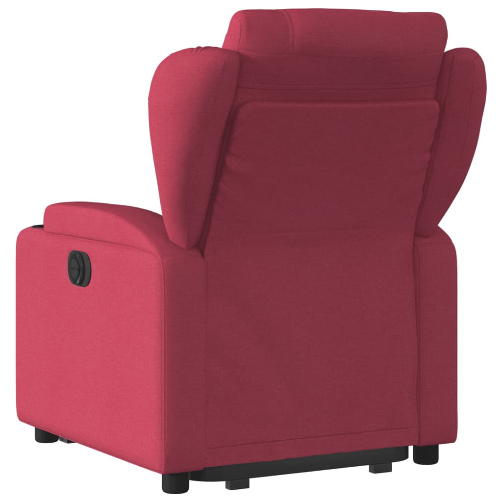 Fauteuil inclinable rouge bordeaux tissu