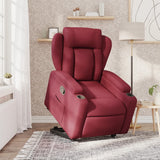 Fauteuil inclinable rouge bordeaux tissu