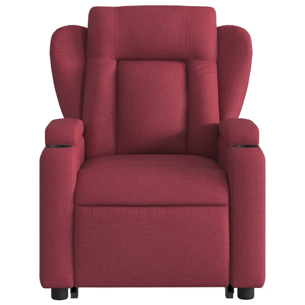 Fauteuil inclinable rouge bordeaux tissu