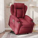 Fauteuil inclinable rouge bordeaux tissu