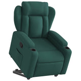 Fauteuil inclinable vert foncé tissu