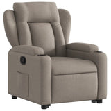 Fauteuil inclinable taupe tissu