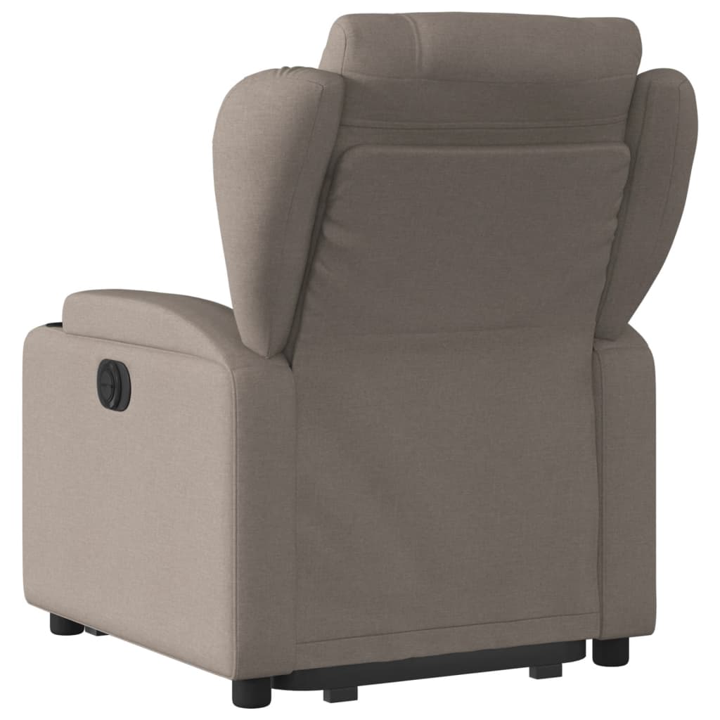 Fauteuil inclinable taupe tissu