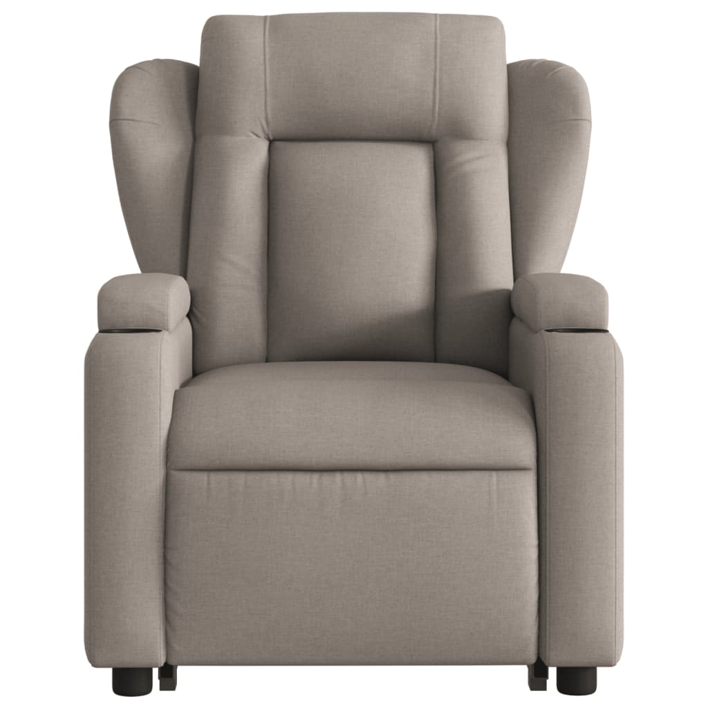 Fauteuil inclinable taupe tissu