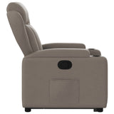 Fauteuil inclinable taupe tissu