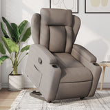 Fauteuil inclinable taupe tissu