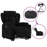 Fauteuil inclinable électrique noir tissu