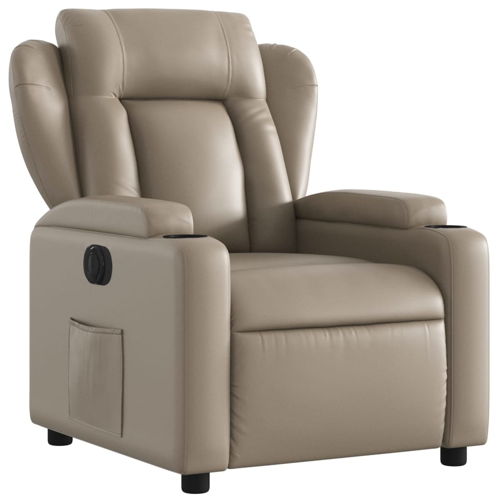 Fauteuil inclinable électrique Cappuccino Similicuir