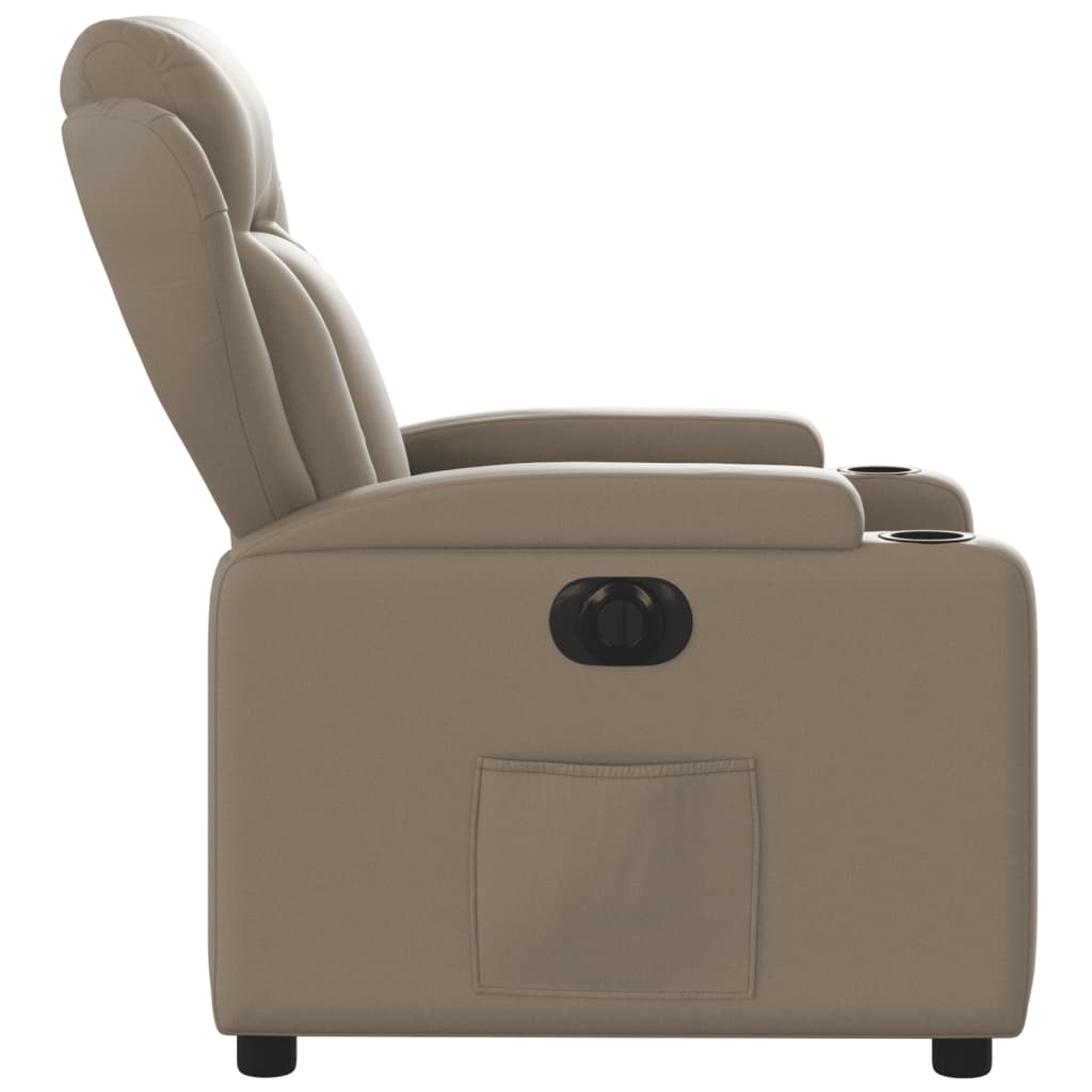 Fauteuil inclinable électrique Cappuccino Similicuir