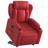 Fauteuil inclinable Rouge Similicuir