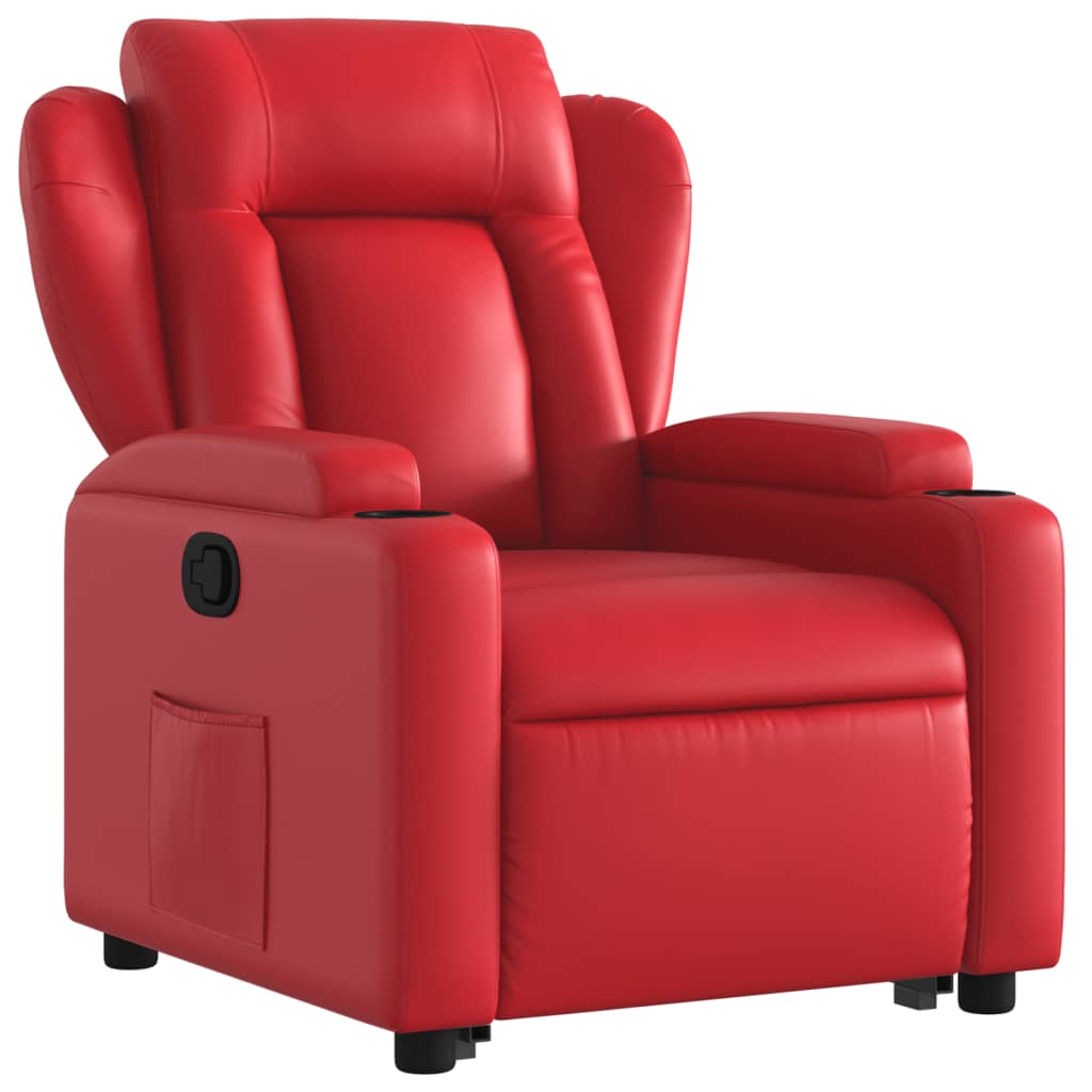 Fauteuil inclinable Rouge Similicuir