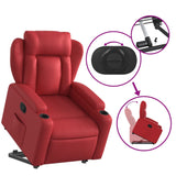 Fauteuil inclinable Rouge Similicuir