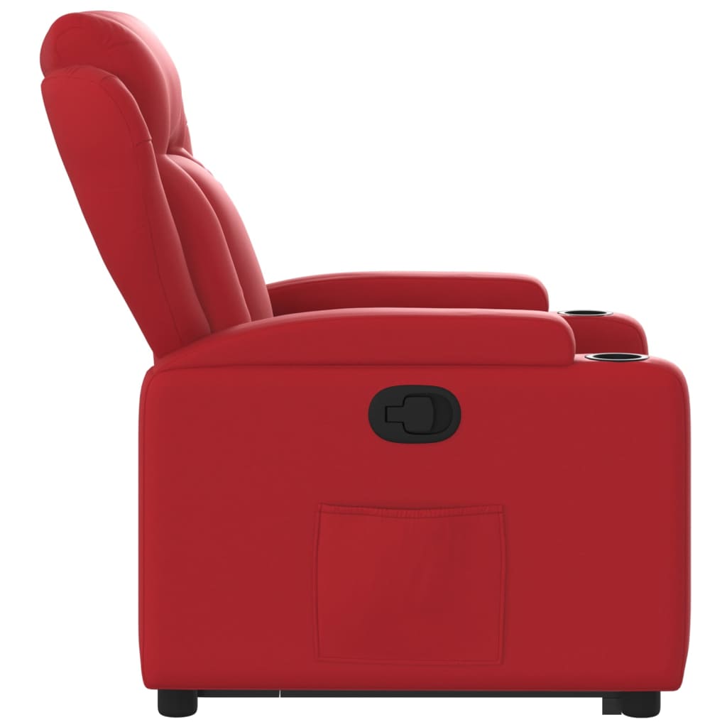 Fauteuil inclinable Rouge Similicuir