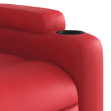 Fauteuil inclinable Rouge Similicuir