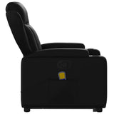 Fauteuil inclinable de massage Noir Similicuir