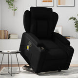 Fauteuil inclinable de massage Noir Similicuir