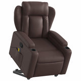 Fauteuil inclinable de massage Marron Similicuir