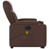 Fauteuil inclinable de massage Marron Similicuir