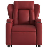 Fauteuil inclinable de massage Rouge bordeaux Similicuir