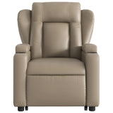 Fauteuil inclinable électrique cappuccino similicuir