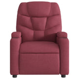 Fauteuil inclinable électrique Rouge bordeaux Tissu