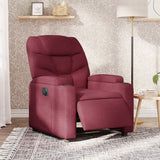 Fauteuil inclinable électrique Rouge bordeaux Tissu