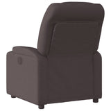 Fauteuil inclinable électrique Marron foncé Tissu