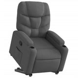 Fauteuil inclinable Gris foncé Tissu