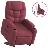 Fauteuil inclinable rouge bordeaux tissu