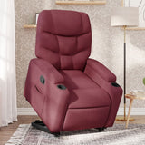 Fauteuil inclinable rouge bordeaux tissu