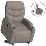 Fauteuil inclinable taupe tissu