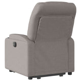 Fauteuil inclinable taupe tissu